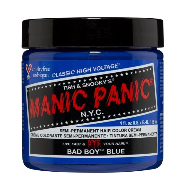 Manic Panic Classic Cream Bad Boy Blue Permanent Farve (118 ml)