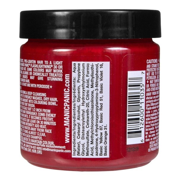 Manic Panic Rock n Roll Red Classic Cream H�rfarve 118 ml