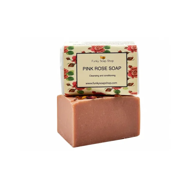 Funky Soap Pink Rose Conditioning Sbebar (65 g)