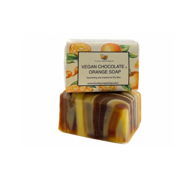 Funky Soap Vegansk Chokolade &amp; Appelsin Sbebar (65 g)