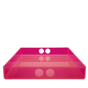 neon LIVING serveringsbakke Stor - Pink