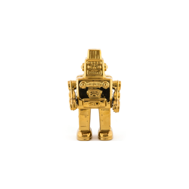 Seletti My Robot MEMORABILIA GOLD - 17,4 x 12,4 x 30 cm