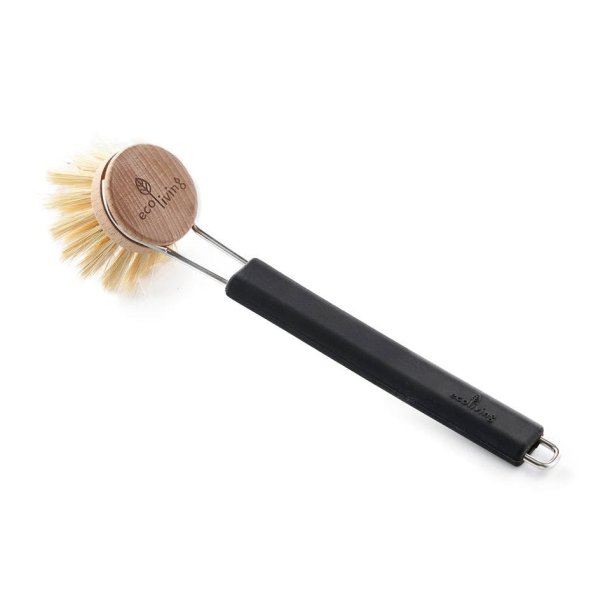 Ecoliving Opvaskeb�rste Med Silicone H�ndtag - Sort