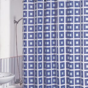 MSV Polyester Bruseforhng 180 x 200 cm - Kvadrater