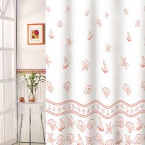 MSV Polyester Bruseforhng 180 x 200 cm -  Shells Brun