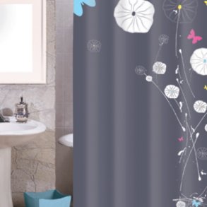 MSV Polyester Bruseforhng 180 x 200cm Butterflies