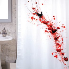 MSV Polyester Bruseforhng 180 x 200cm Poppy