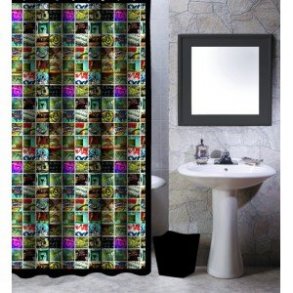 MSV Polyester Bruseforhng 180 x 200cm Graffiti