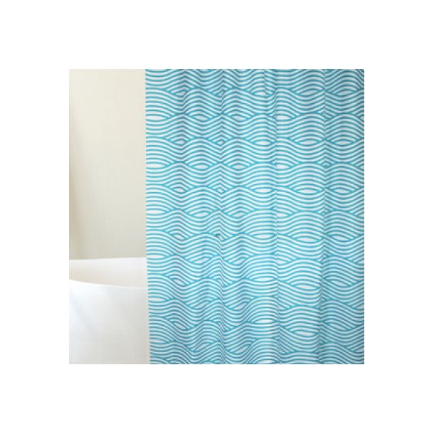 MSV Polyester Curtain Shower 180 x 200cm Sahara Blue