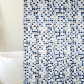 MSV Polyester Gardin Bruser 180 x 200cm Mosaico Bl Og Beige