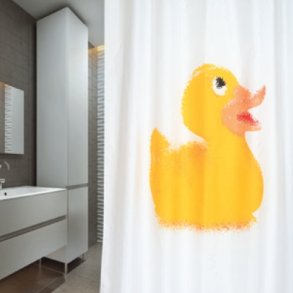 MSV Polyester Badeforhng 180 x 200 Premium Mr Duck