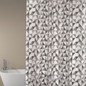 MSV Polyester Bruseforhng 180 x 200cm Calula Gray