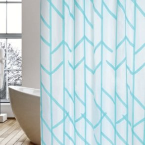 MSV Polyester Bruseforhng 180 x 200cm Tree Blue