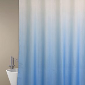 MSV Polyester Bruseforhæng 180 x 200cm Pastelblå