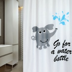 MSV Polyester Bruseforhng 180 x 200cm Premium Water Battle