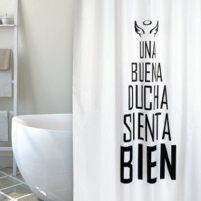 MSV Polyester Bruseforhng 180 x 200cm Premium Buena Ducha