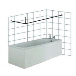 Croydex Kvalitet gardinstngen L-form