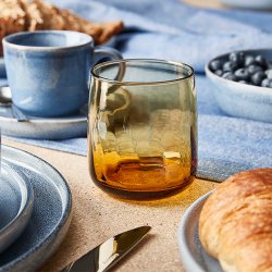 Aida Sholm Sonja Dricksglas 2 st - Amber