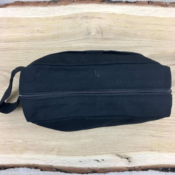 Toilettaske i kologisk Bomuld - Sort