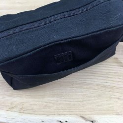 Toilettaske i kologisk Bomuld - Sort