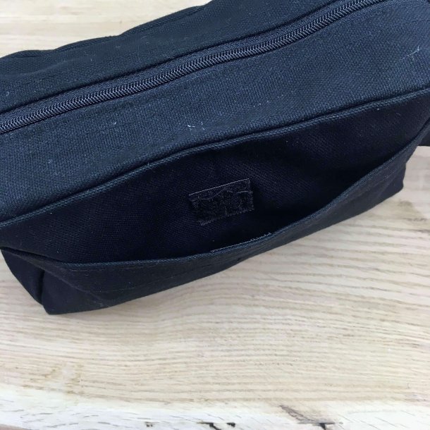 Toilettaske i kologisk Bomuld - Sort