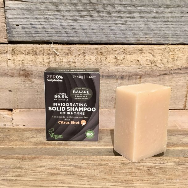 Balade en Provence - �kologisk Invigorating Shampoo Bar til M�nd med citrus (40 g)