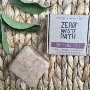 Zero Waste Path - Shampoo Bar 2-in-1 Oily & Fine Hair (70 g)