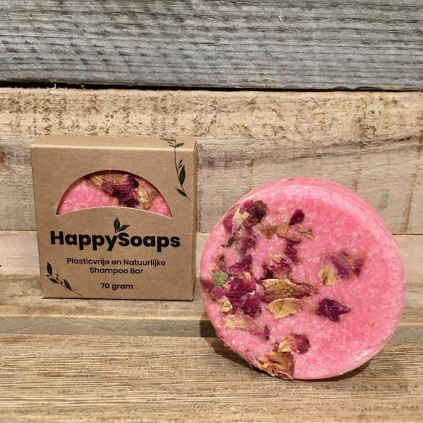 HappySoaps - La Vie en Rose Shampoo Bar (70 g)