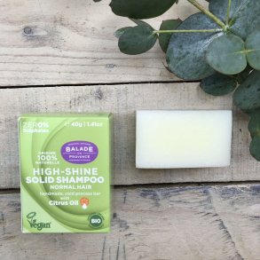 Balade en Provence - Økologisk Shampoo Bar High Shine til Normalt Hår (40g)