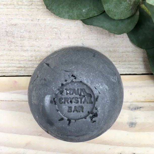 Lundegaardens - Hair Crystal Shampoo &amp; Balsambar - Charcoal Clean Essential Detox Kul (80 g)