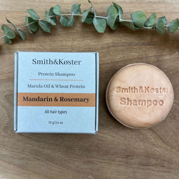 Smith &amp; Kster - Shampoobar Curly Girl Protein med Mandarin/Rosmarin (70 g)