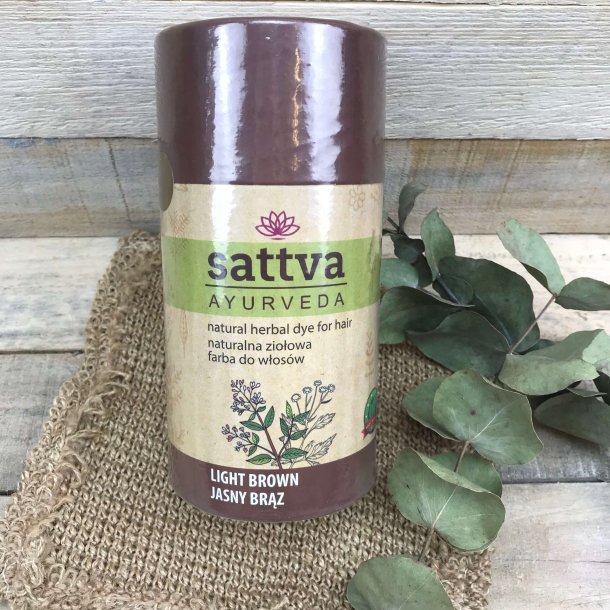 Sattva - Henna Hrfarve Light Brown 150gr