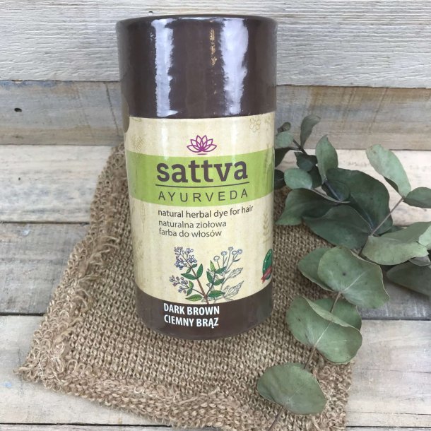 Sattva - Henna Hrfarve Dark Brown 150gr