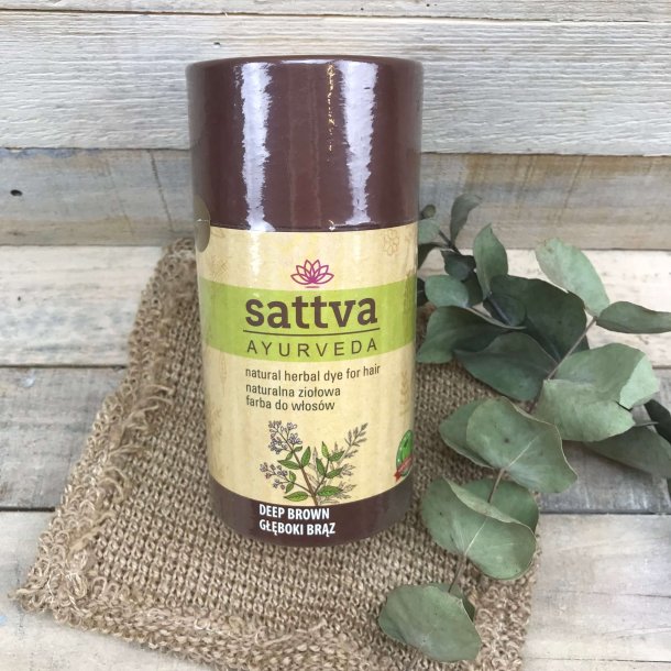 Sattva - Henna Hrfarve Deep Brown 150gr