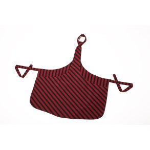 Tie-apron Chef Forklde Bordeaux / Sort - One Size
