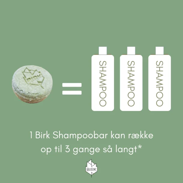 Birk - Shampoo Bar Troldnd til Trt Hr og Irriteret Hovedbund - med duft (85 g)