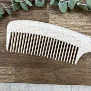 Parsa - Kam m. skaft i Beige - Fremstillet af Sukker�r