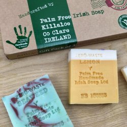 Palm Free Irish Soap - Gaveske med 3 Sbebarer til Hnd / Krop (3 x 90 g)