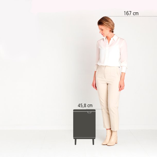 Brabantia Bo Affaldsspand Hi 12 Liter - Soft Beige
