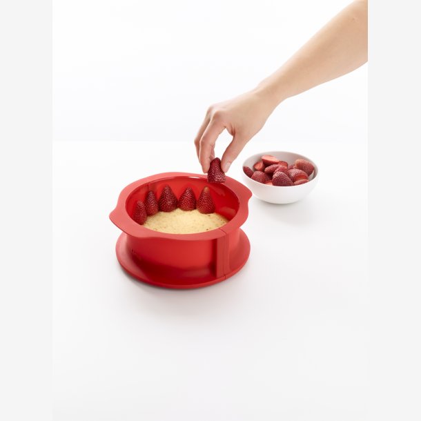 L�ku� Springform 15 cm r�d m/keramisk bund