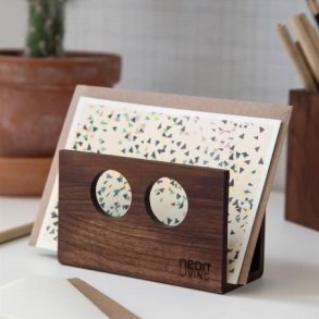 Neon Living NAPKIN HOLDER - WALNUT