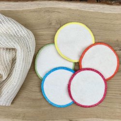 Anae - Ansigtsrondeller i kologisk Bomuld - 10 stk med Vaskepose