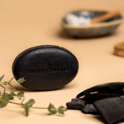 HappySoaps - Ansigtssbebar med Aktiv kul &amp; Eucalyptus 70g