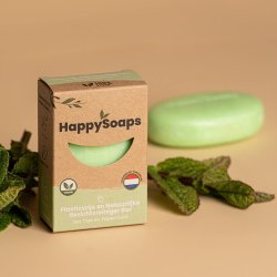 HappySoaps - Ansigtssbebar med Tea tree &amp; Pebermynte 70gr