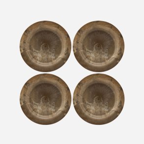 House Doctor Tallerken,  Serveur, Guld - 4 stk -  24,4 CM