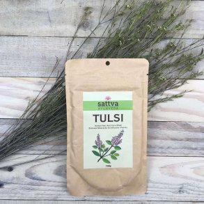 Sattva - Ansigtsmaske Tulsi rensende & fugtgivende (100 g)