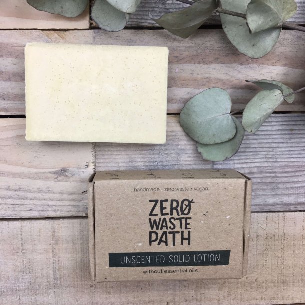 Zero Waste Path - Solid Lotion Cremebar uden duft (90 g)