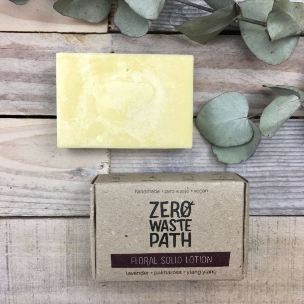 Zero Waste Path - Solid Lotion Cremebar Lavendel / Palmarosa / Ylang Ylang (90 g)