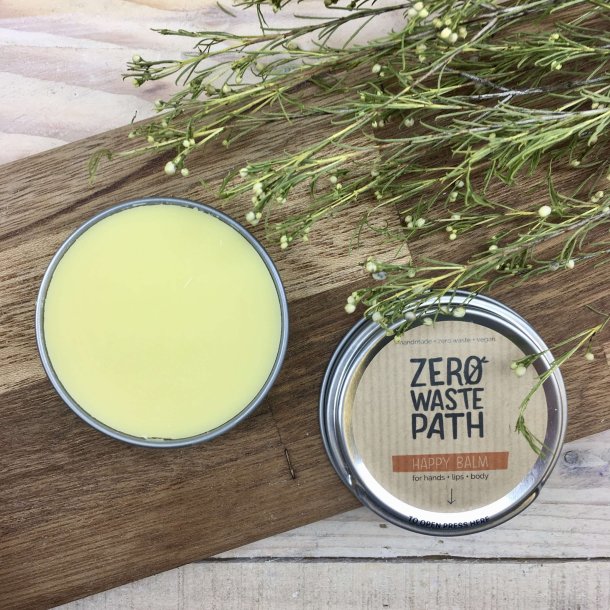 Zero Waste Path - Happy Balm til Lber/Hnder/Krop (40 g)