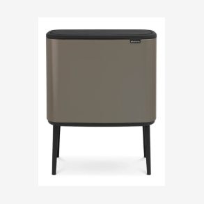 Brabantia BO Touch Bin Sorteringsaffaldsspand, 3 X 11 Liter, 3 inderspande - Platinum